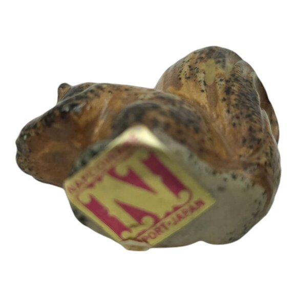 Napcoware Import Miniature Quail Squirrel Vintage 60s Ceramic Speckled Figurines - Picture 11 of 13